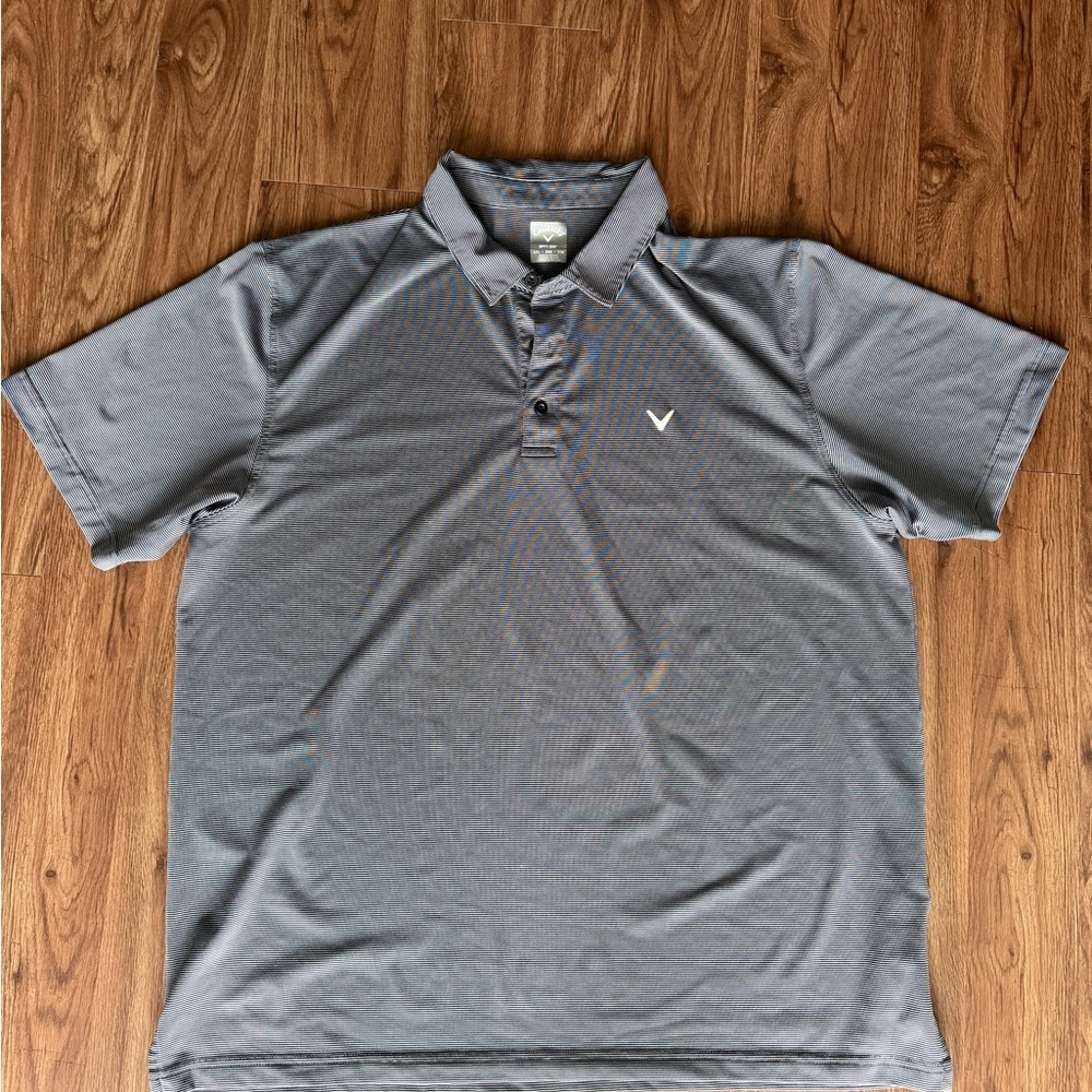 Callaway Men’s Gray Short-Sleeve Golf Polo